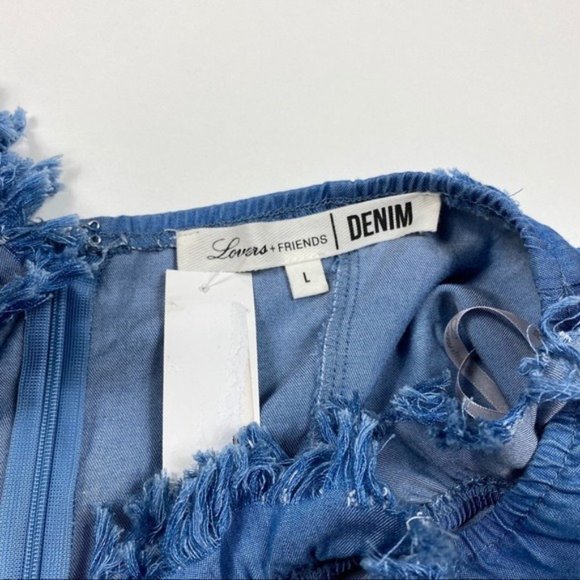 Lovers + Friends Tessa Chambray Mini Dress new - Picture 4 of 7